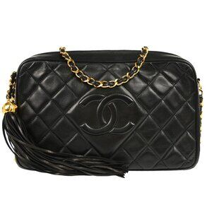 Chanel Black Lambskin Camera Bag Small 175509